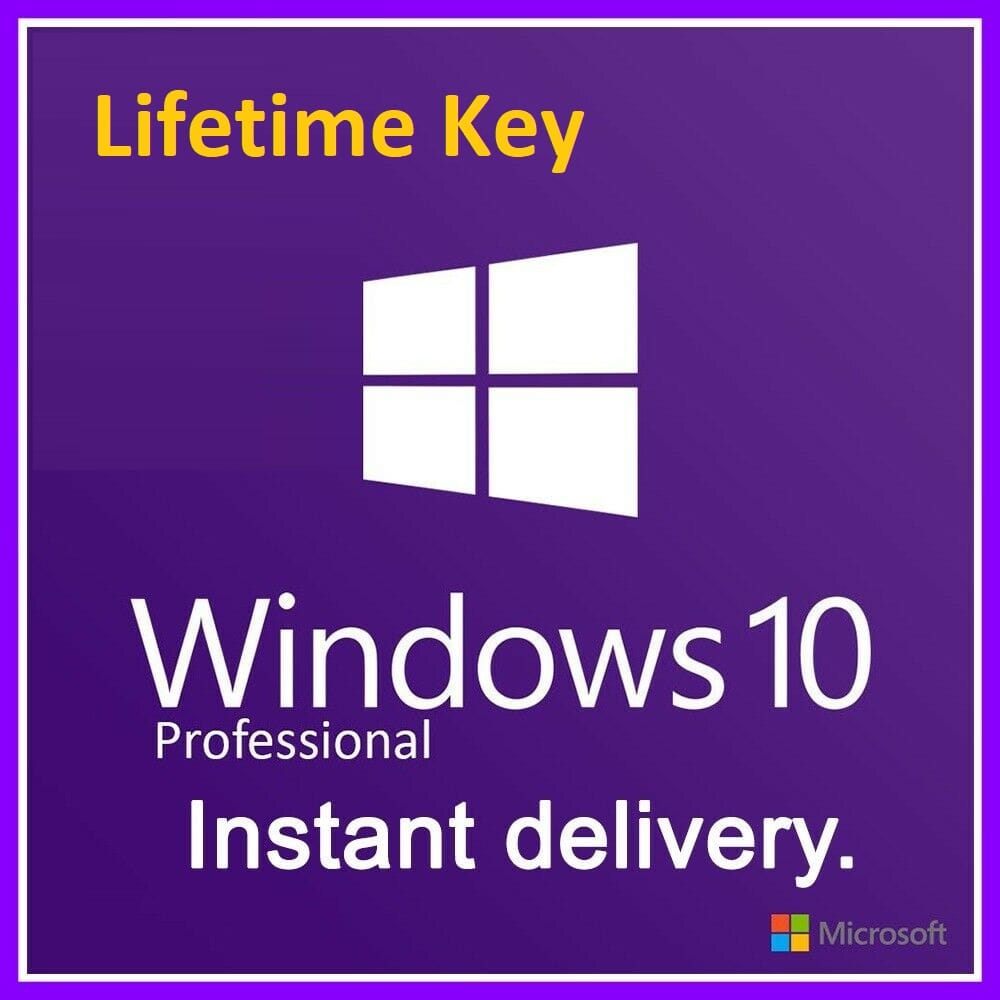 microsoft windows 10 pro professional 32 64bit genuine license key