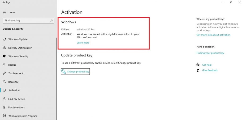 windows 10 download with product key